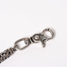 画像をギャラリービューアに読み込む, CHROME HEARTS クロムハーツ ローラー ロング S/1クリップ 9リンク ウォレットチェーン 重量約235.5g 全長約60cm シルバー925 美品 中古 4a005765