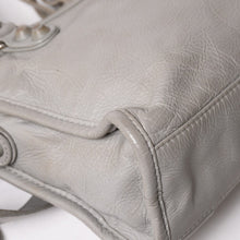 画像をギャラリービューアに読み込む, BALENCIAGA バレンシアガ クラシック ミニ シティ 2WAY ショルダーバッグ 300295 ロゴ グレー シルバー金具 美品 中古 4a005801