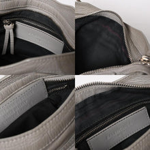 画像をギャラリービューアに読み込む, BALENCIAGA バレンシアガ クラシック ミニ シティ 2WAY ショルダーバッグ 300295 ロゴ グレー シルバー金具 美品 中古 4a005801
