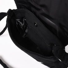 Load the image into the gallery viewer. New and unused CHANEL Shoulder bag here mark pile enamel black white silver hardware used 4a005786