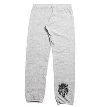 Load the image into the gallery viewer. Very good condition CHROME HEARTS Sweatpants Gray CH Plus Old English Vine Dagger M size Used 4a005730