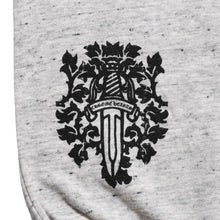 Load the image into the gallery viewer. Very good condition CHROME HEARTS Sweatpants Gray CH Plus Old English Vine Dagger M size Used 4a005730