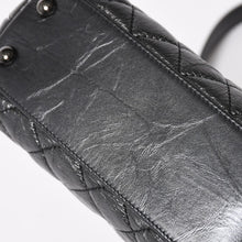Load the image into the gallery viewer. CHANEL Coco Handle XS 2WAY Bag A92990 29 series Coco Mark Aged Calfskin Charcoal Good Condition Used 4a005777