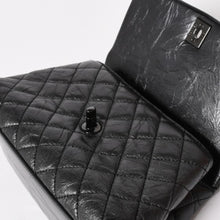 Load the image into the gallery viewer. CHANEL Coco Handle XS 2WAY Bag A92990 29 series Coco Mark Aged Calfskin Charcoal Good Condition Used 4a005777