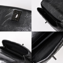 Load the image into the gallery viewer. CHANEL Coco Handle XS 2WAY Bag A92990 29 series Coco Mark Aged Calfskin Charcoal Good Condition Used 4a005777