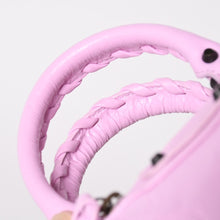 画像をギャラリービューアに読み込む, BALENCIAGA バレンシアガ Le City Bag Nano ル シティ ナノ 2WAYバッグ 819671 アリーナラムスキン ピンク 美品 中古 4a005828