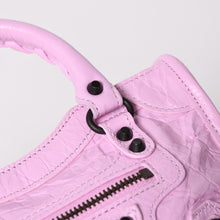 画像をギャラリービューアに読み込む, BALENCIAGA バレンシアガ Le City Bag Nano ル シティ ナノ 2WAYバッグ 819671 アリーナラムスキン ピンク 美品 中古 4a005828