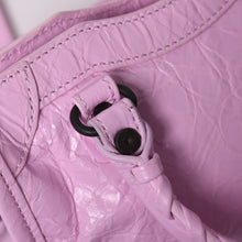 画像をギャラリービューアに読み込む, BALENCIAGA バレンシアガ Le City Bag Nano ル シティ ナノ 2WAYバッグ 819671 アリーナラムスキン ピンク 美品 中古 4a005828