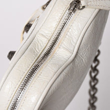画像をギャラリービューアに読み込む, BALENCIAGA バレンシアガ ル・カゴール チェーンショルダーバッグ レザー 722781 ホワイト ハートミニバッグ 美品 中古 4a005469