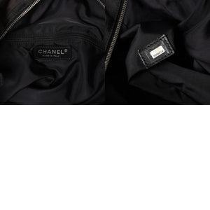 極美品 CHANEL シャネル ニュートラベルライン トートバッグ ハンドバッグ 9番台 ココマーク ジャガード ナイロン ブラウン 中古 4a005782