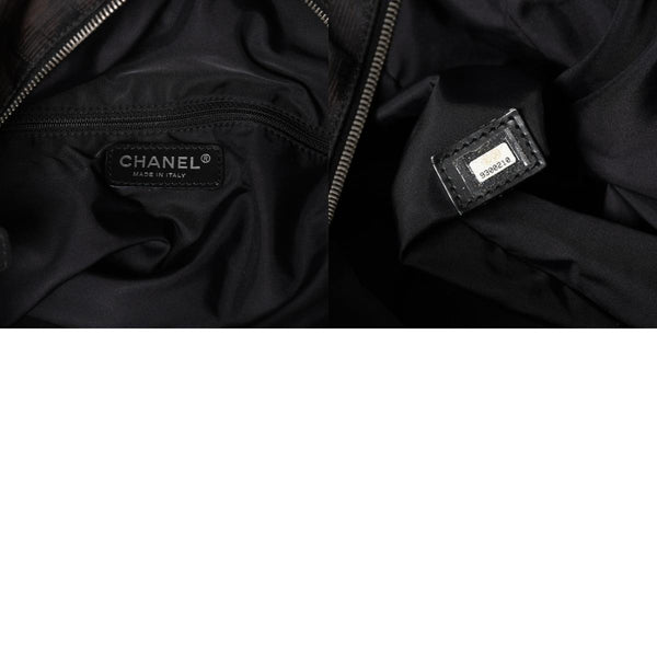 極美品 CHANEL シャネル ニュートラベルライン トートバッグ ハンドバッグ 9番台 ココマーク ジャガード ナイロン ブラウン 中古 4a005782
