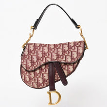 画像をギャラリービューアに読み込む, 極美品 Christian Dior クリスチャンディオール サドルバッグ ボディバッグ ボルドー トロッター ベージュ ワインレッド 05-RU-1118 中古 4a005776