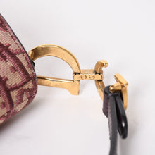 画像をギャラリービューアに読み込む, 極美品 Christian Dior クリスチャンディオール サドルバッグ ボディバッグ ボルドー トロッター ベージュ ワインレッド 05-RU-1118 中古 4a005776