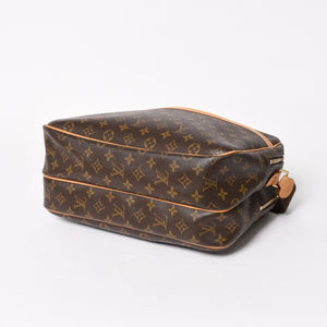 極美品 LOUIS VUITTON ルイヴィトン リポーターGM ショルダーバッグ M45252 モノグラムキャンバス ブラウン ゴールド金具 美品 中古 4a005785