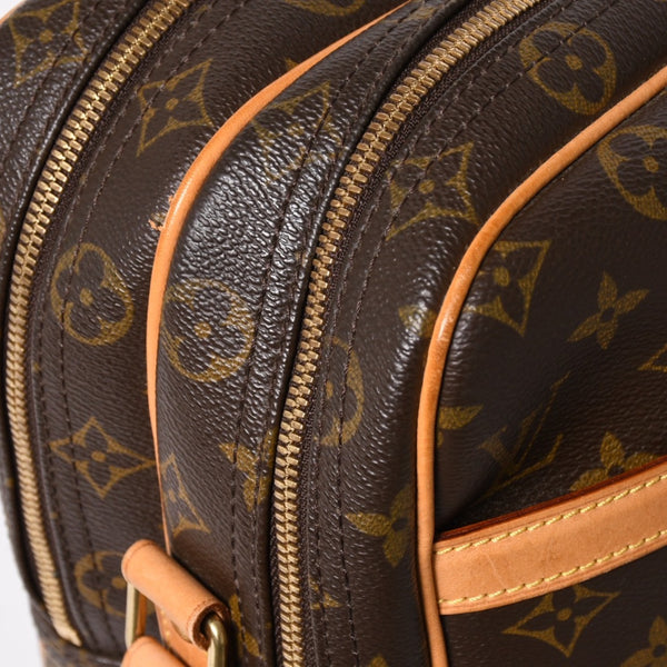 極美品 LOUIS VUITTON ルイヴィトン リポーターGM ショルダーバッグ M45252 モノグラムキャンバス ブラウン ゴールド金具 美品 中古 4a005785