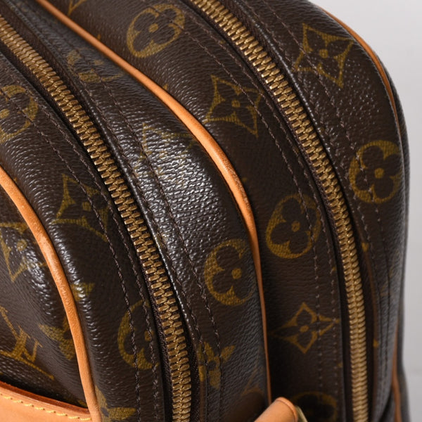 極美品 LOUIS VUITTON ルイヴィトン リポーターGM ショルダーバッグ M45252 モノグラムキャンバス ブラウン ゴールド金具 美品 中古 4a005785