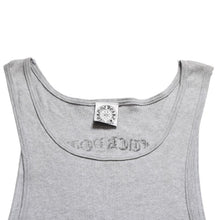 将图片加载到图库查看器中。 極美品 CHROME HEARTS クロムハーツ サイドロゴ リブタンクトップ グレー XLサイズ オールドイングリッシュ ロング丈 中古 4a005884