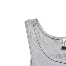 将图片加载到图库查看器中。 極美品 CHROME HEARTS クロムハーツ サイドロゴ リブタンクトップ グレー XLサイズ オールドイングリッシュ ロング丈 中古 4a005884