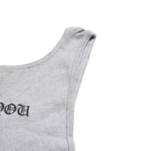 将图片加载到图库查看器中。 極美品 CHROME HEARTS クロムハーツ サイドロゴ リブタンクトップ グレー XLサイズ オールドイングリッシュ ロング丈 中古 4a005884