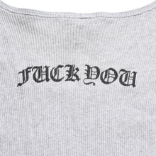 将图片加载到图库查看器中。 極美品 CHROME HEARTS クロムハーツ サイドロゴ リブタンクトップ グレー XLサイズ オールドイングリッシュ ロング丈 中古 4a005884