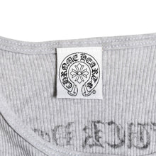 将图片加载到图库查看器中。 極美品 CHROME HEARTS クロムハーツ サイドロゴ リブタンクトップ グレー XLサイズ オールドイングリッシュ ロング丈 中古 4a005884
