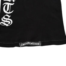 将图片加载到图库查看器中。 極美品 CHROME HEARTS クロムハーツ サイドロゴ リブタンクトップ ブラック Sサイズ オールドイングリッシュ ロング丈 中古 4a005882