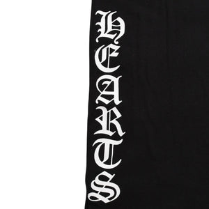 極美品 CHROME HEARTS クロムハーツ サイドロゴ リブタンクトップ ブラック Sサイズ オールドイングリッシュ ロング丈 中古 4a005882