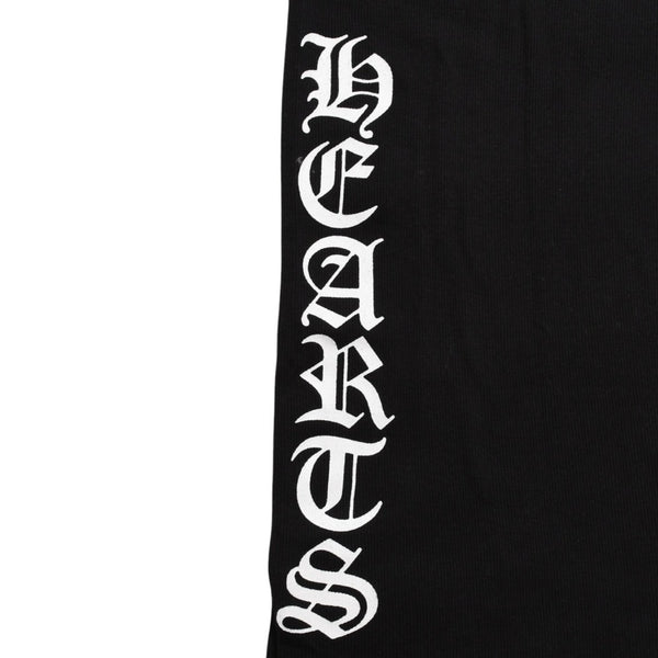 極美品 CHROME HEARTS クロムハーツ サイドロゴ リブタンクトップ ブラック Sサイズ オールドイングリッシュ ロング丈 中古 4a005882