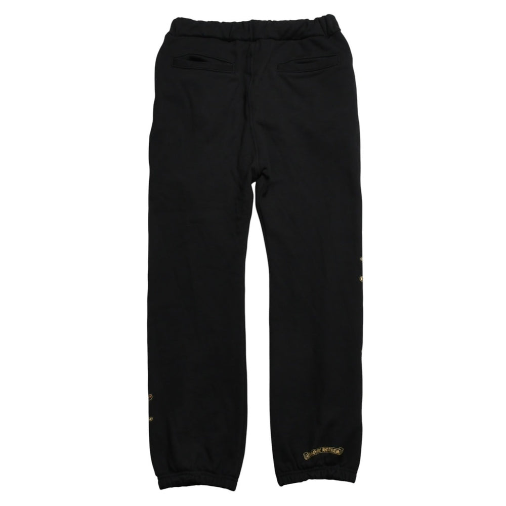 極美品 CHROME HEARTS クロムハーツ カモ トリプルクロス スウェットパンツ セメタリークロス オールドイングリッシュロゴ Lサイズ 中古 4a005877