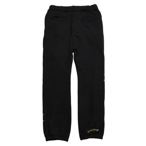 極美品 CHROME HEARTS クロムハーツ カモ トリプルクロス スウェットパンツ セメタリークロス オールドイングリッシュロゴ Lサイズ 中古 4a005877