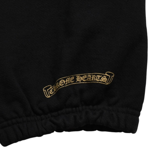 極美品 CHROME HEARTS クロムハーツ カモ トリプルクロス スウェットパンツ セメタリークロス オールドイングリッシュロゴ Lサイズ 中古 4a005877