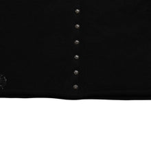 将图片加载到图库查看器中。 新品未使用品 CHROME HEARTS クロムハーツ ニットカーディガン カシミヤ ラインストーン ハート 装飾 ブラック シルバー サイズXL 中古 4a005918