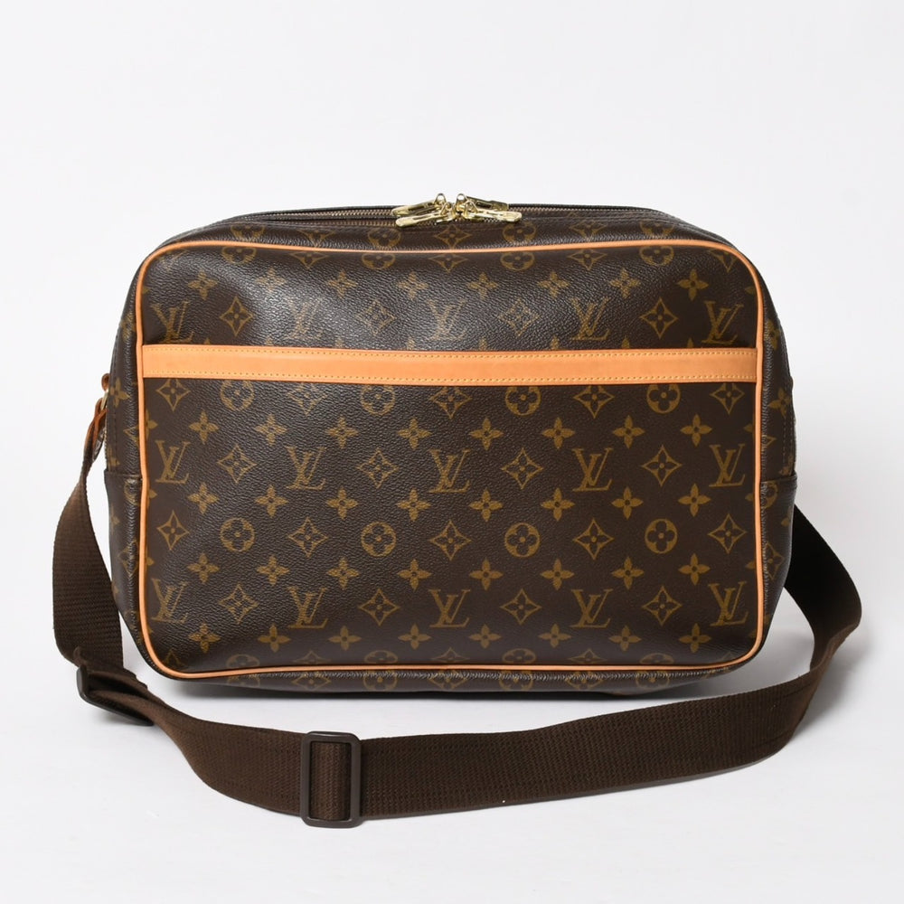 極美品 LOUIS VUITTON ルイヴィトン リポーターGM ショルダーバッグ M45252 モノグラムキャンバス ブラウン ゴールド金具 美品 中古 4a005785