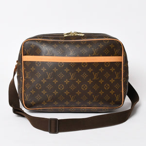 極美品 LOUIS VUITTON ルイヴィトン リポーターGM ショルダーバッグ M45252 モノグラムキャンバス ブラウン ゴールド金具 美品 中古 4a005785