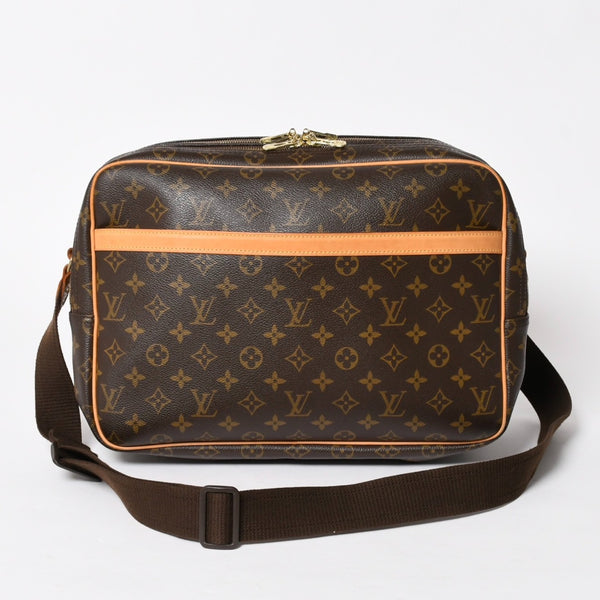 極美品 LOUIS VUITTON ルイヴィトン リポーターGM ショルダーバッグ M45252 モノグラムキャンバス ブラウン ゴールド金具 美品 中古 4a005785
