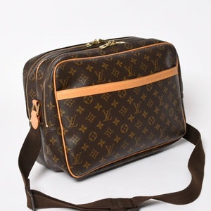 極美品 LOUIS VUITTON ルイヴィトン リポーターGM ショルダーバッグ M45252 モノグラムキャンバス ブラウン ゴールド金具 美品 中古 4a005785
