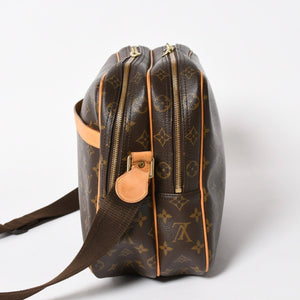 極美品 LOUIS VUITTON ルイヴィトン リポーターGM ショルダーバッグ M45252 モノグラムキャンバス ブラウン ゴールド金具 美品 中古 4a005785
