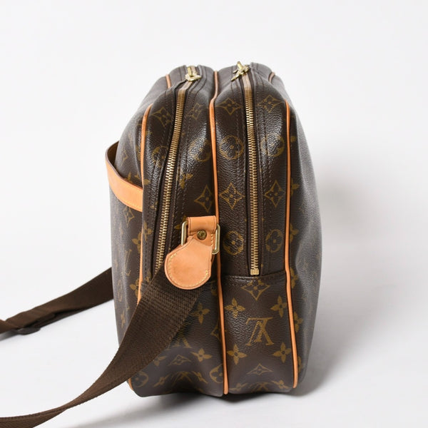 極美品 LOUIS VUITTON ルイヴィトン リポーターGM ショルダーバッグ M45252 モノグラムキャンバス ブラウン ゴールド金具 美品 中古 4a005785