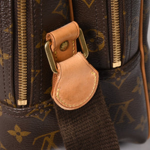 極美品 LOUIS VUITTON ルイヴィトン リポーターGM ショルダーバッグ M45252 モノグラムキャンバス ブラウン ゴールド金具 美品 中古 4a005785