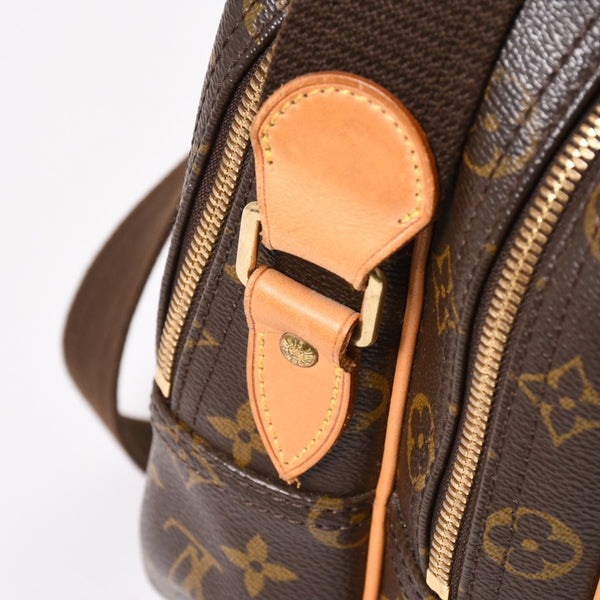 極美品 LOUIS VUITTON ルイヴィトン リポーターGM ショルダーバッグ M45252 モノグラムキャンバス ブラウン ゴールド金具 美品 中古 4a005785
