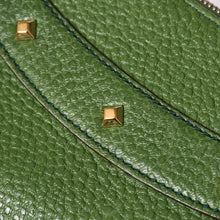 画像をギャラリービューアに読み込む, 極美品 GUCCI グッチ バンブー アニタ ホーボー ハンドバッグ 137378 レザー スタッズ ワンショルダー グリーン ゴールド金具 中古 4a005901