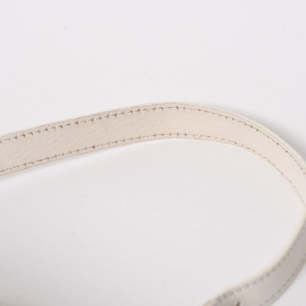 FENDI フェンディ マンマバケット ワンショルダーバッグ 8BR001 FFロゴ キャンバス レザー アイボリー シルバー金具 美品 中古 4a005792