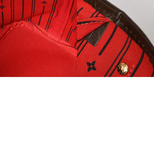 極美品 LOUIS VUITTON ルイヴィトン ネヴァーフルPM ハンドバッグ N41359 ダミエエベヌキャンバス ブラウン VI1099 ゴールド金具 中古 4a005793