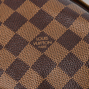 極美品 LOUIS VUITTON ルイヴィトン ジェロニモス ウエストバッグ N51994 ボディバッグ ダミエ ブラウン ゴールド金具 中古 4a005803