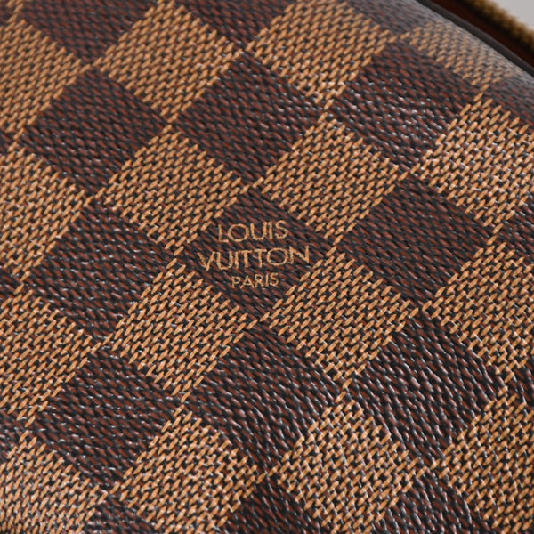 極美品 LOUIS VUITTON ルイヴィトン ジェロニモス ウエストバッグ N51994 ボディバッグ ダミエ ブラウン ゴールド金具 中古 4a005803