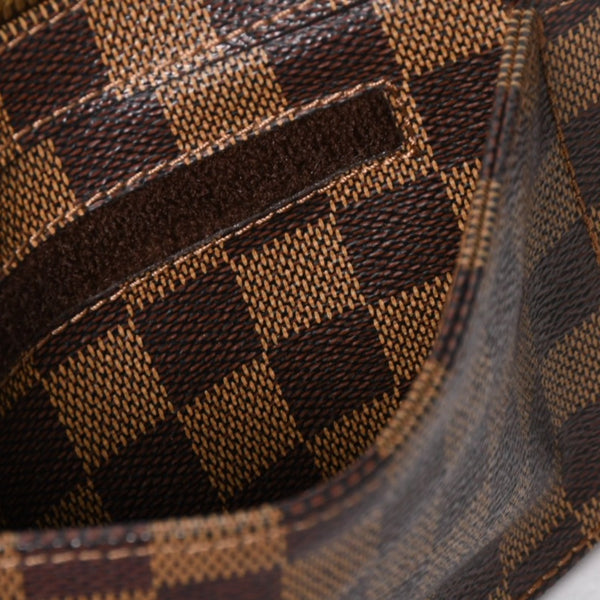 極美品 LOUIS VUITTON ルイヴィトン ジェロニモス ウエストバッグ N51994 ボディバッグ ダミエ ブラウン ゴールド金具 中古 4a005803