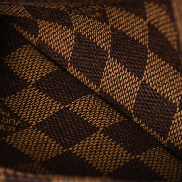 極美品 LOUIS VUITTON ルイヴィトン ジェロニモス ウエストバッグ N51994 ボディバッグ ダミエ ブラウン ゴールド金具 中古 4a005803