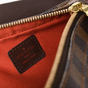 極美品 LOUIS VUITTON ルイヴィトン ジェロニモス ウエストバッグ N51994 ボディバッグ ダミエ ブラウン ゴールド金具 中古 4a005803