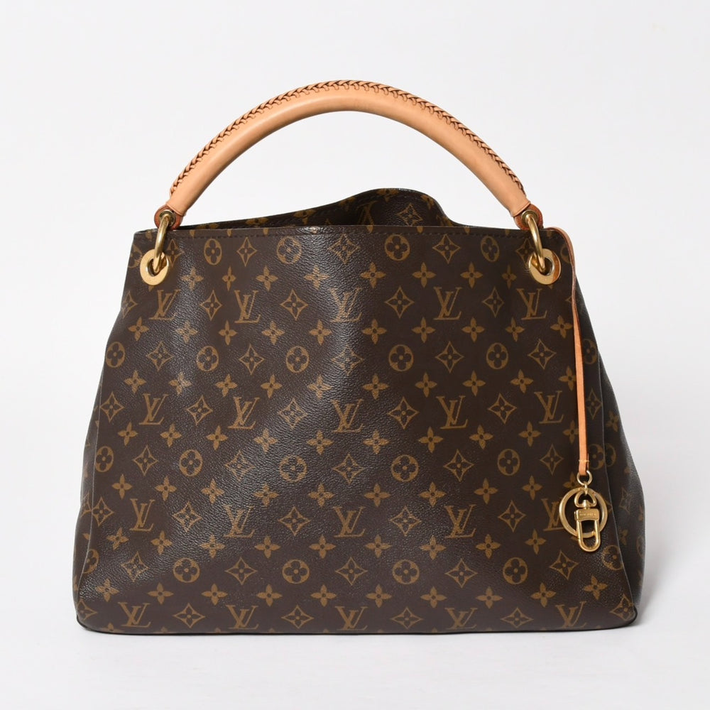 極美品 LOUIS VUITTON ルイヴィトン アーツィーMM ショルダーバッグ M40249 モノグラム PVC レザー ゴールド金具 中古 4a005794