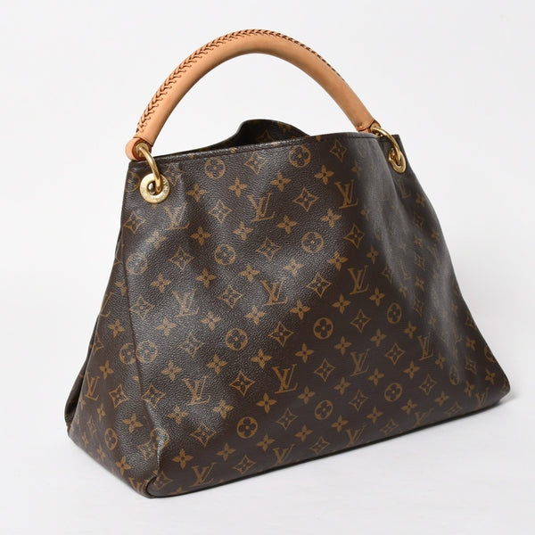 極美品 LOUIS VUITTON ルイヴィトン アーツィーMM ショルダーバッグ M40249 モノグラム PVC レザー ゴールド金具 中古 4a005794